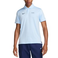 Поло Team USA Nike Tour Performance - Light Blue