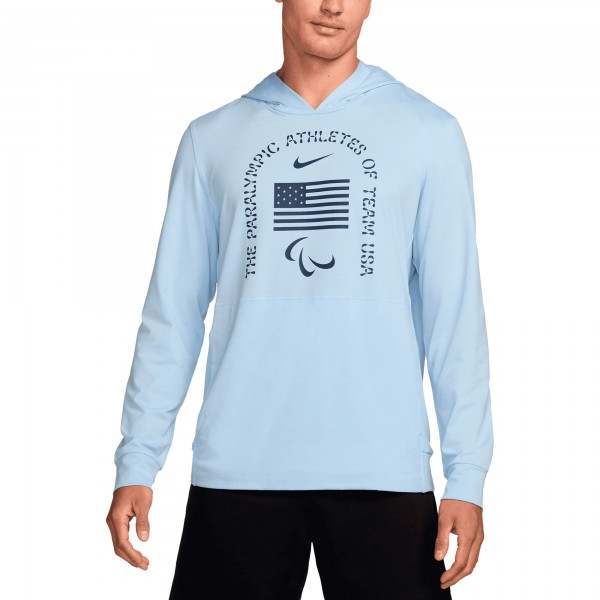 Толстовка Футболка U.S. Paralympics Nike Restore Yoga Long Sleeve - Light Blue