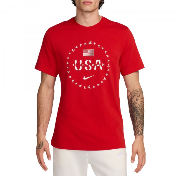 Футболка Team USA Nike Premium Essentials Icon - Red