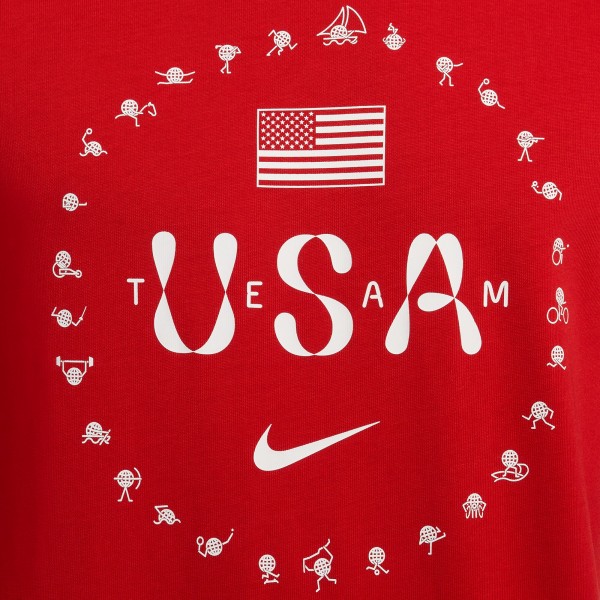 Футболка Team USA Nike Premium Essentials Icon - Red