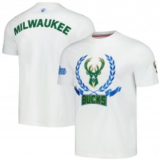 Футболка Milwaukee Bucks FISLL Unisex Heritage Crest - White