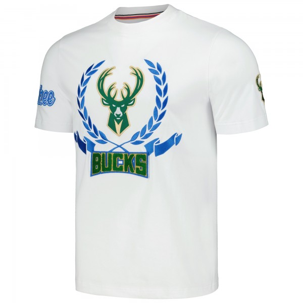 Футболка Milwaukee Bucks FISLL Unisex Heritage Crest - White