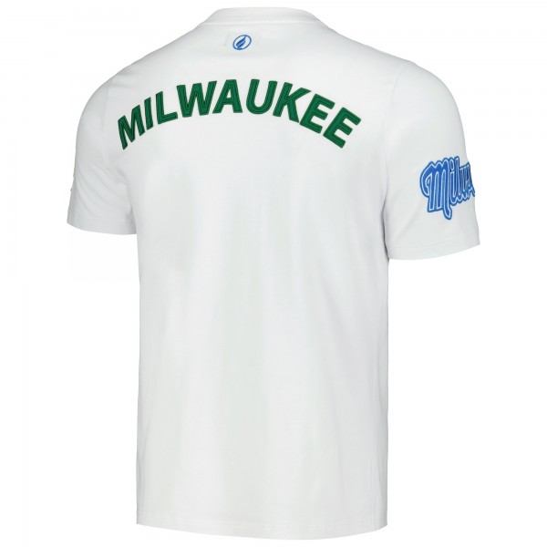Футболка Milwaukee Bucks FISLL Unisex Heritage Crest - White