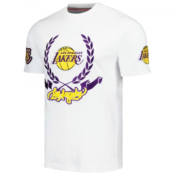 Футболка Los Angeles Lakers FISLL Unisex Heritage Crest - White