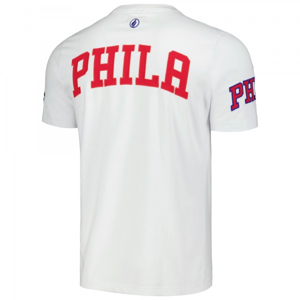 Unisex Philadelphia 76ers FISLL White Heritage Crest T-Shirt