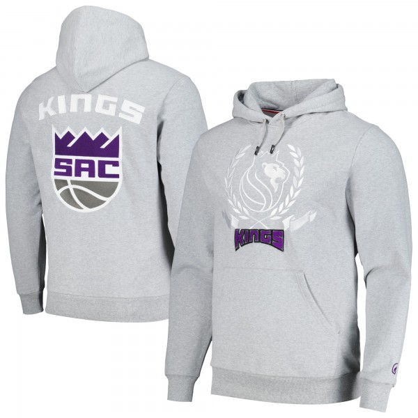 Толстовка Sacramento Kings Heritage Crest - Heather Gray