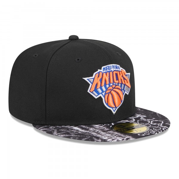 Бейсболка New York Knicks New Era Coral Reef Visor 59FIFTY - Black