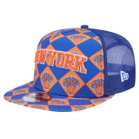 Бейсболка New York Knicks New Era Seeing Diamonds A-Frame Trucker 9FIFTY - Blue