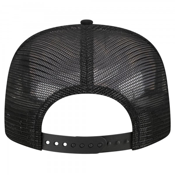 Бейсболка Los Angeles Lakers New Era Black Seeing Diamonds A-Frame Trucker 9FIFTY Snapback