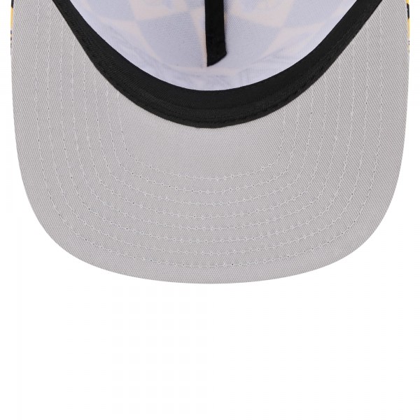 Бейсболка Los Angeles Lakers New Era Black Seeing Diamonds A-Frame Trucker 9FIFTY Snapback