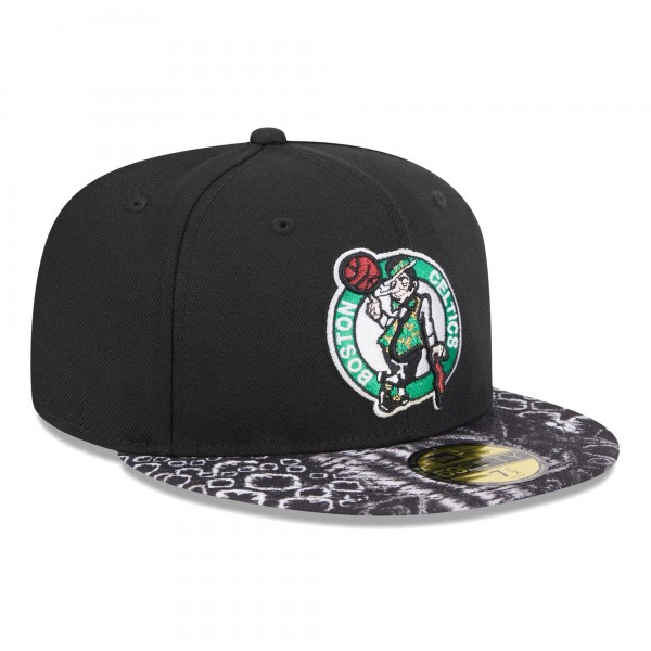 Бейсболка Boston Celtics New Era Coral Reef Visor 59FIFTY - Black