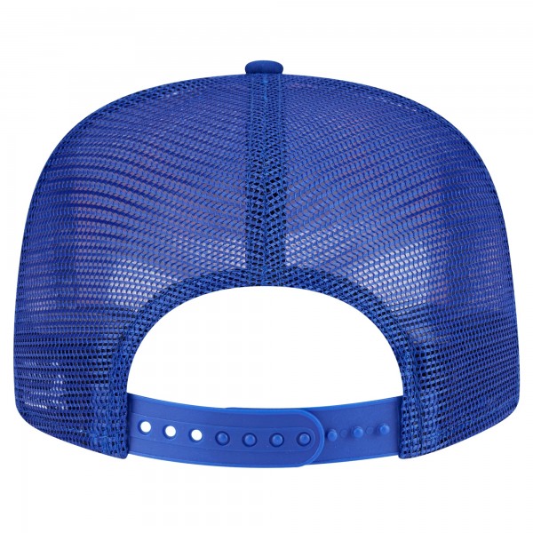 Бейсболка Philadelphia 76ers New Era Royal Seeing Diamonds A-Frame Trucker 9FIFTY Snapback