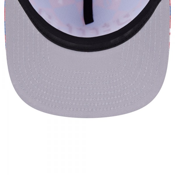 Бейсболка Philadelphia 76ers New Era Royal Seeing Diamonds A-Frame Trucker 9FIFTY Snapback