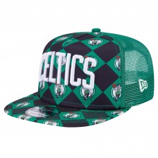 Бейсболка Boston Celtics New Era Seeing Diamonds A-Frame Trucker 9FIFTY - Kelly Green