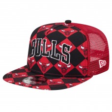 Бейсболка Chicago Bulls New Era Seeing Diamonds A-Frame Trucker 9FIFTY - Red