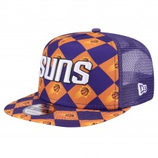 Бейсболка Phoenix Suns New Era Purple Seeing Diamonds A-Frame Trucker 9FIFTY