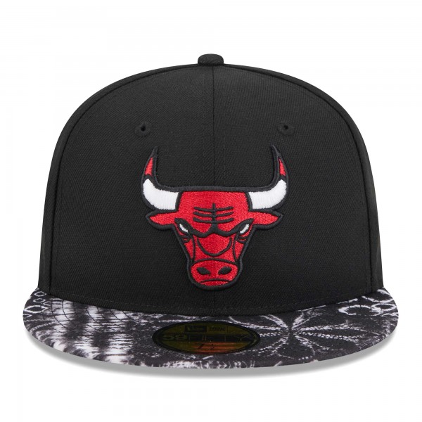 Бейсболка Chicago Bulls New Era Coral Reef Visor 59FIFTY - Black