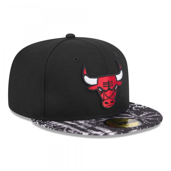 Бейсболка Chicago Bulls New Era Coral Reef Visor 59FIFTY - Black