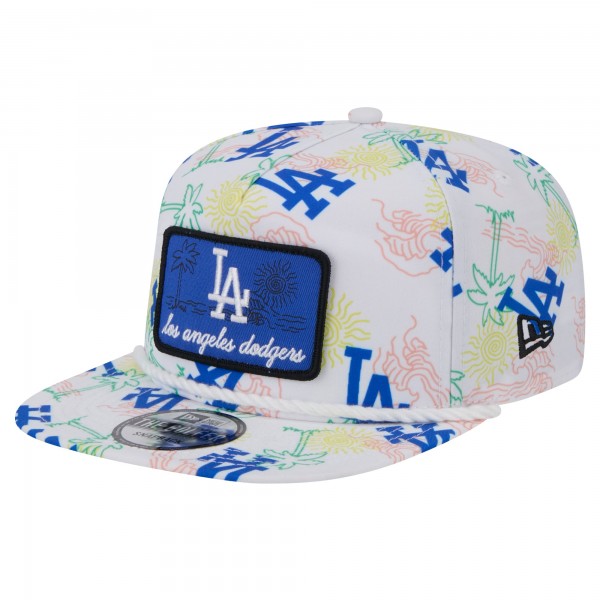 Los Angeles Dodgers New Era White Islander Golfer Snapback Hat