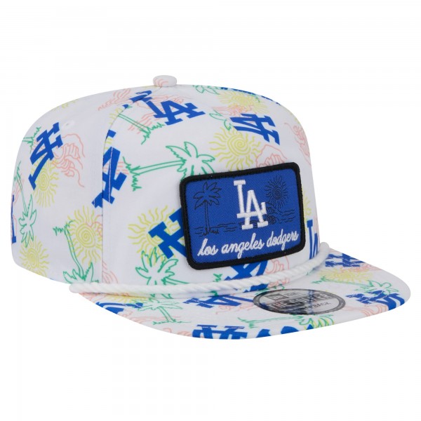 Los Angeles Dodgers New Era White Islander Golfer Snapback Hat