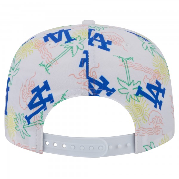 Los Angeles Dodgers New Era White Islander Golfer Snapback Hat