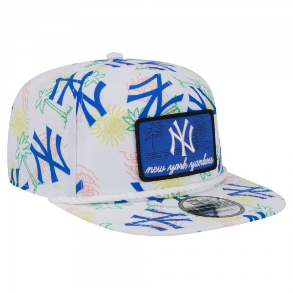 New York Yankees New Era White Islander Golfer Snapback Hat