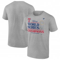 Футболка Texas Rangers 2023 World Series Champions Locker Room - Heather Gray