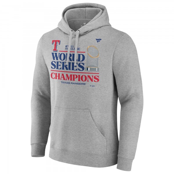 Толстовка Texas Rangers 2023 World Series Champions Locker Room - Heather Gray