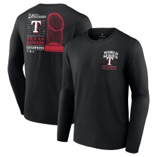 Футболка Texas Rangers 2023 World Series Champions Signature Roster Long-Sleeve - Black