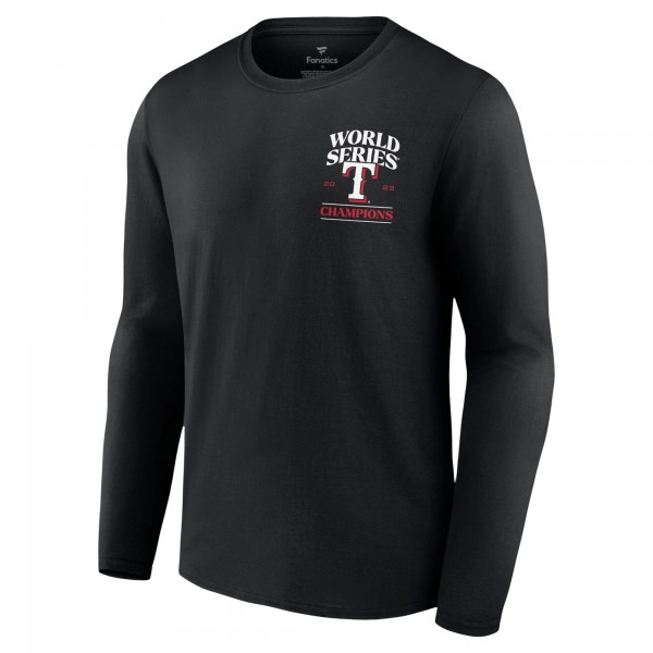 Футболка Texas Rangers 2023 World Series Champions Signature Roster Long-Sleeve - Black
