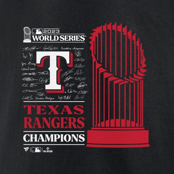 Футболка Texas Rangers 2023 World Series Champions Signature Roster - Black