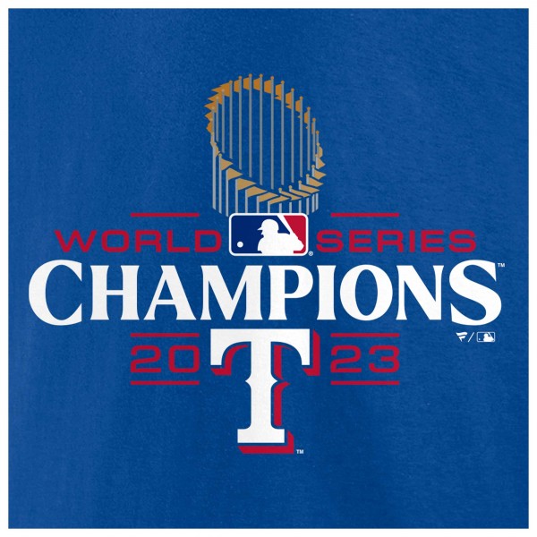 Футболка Texas Rangers 2023 World Series Champions Official Logo - Royal