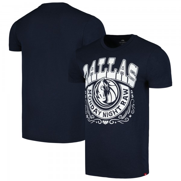 Футболка RAW X Dallas Mavericks Sportiqe Tri-Blend - Navy