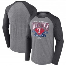 Футболка с длинным рукавом Texas Rangers 2023 World Series Champions Complete Game - Heather Gray