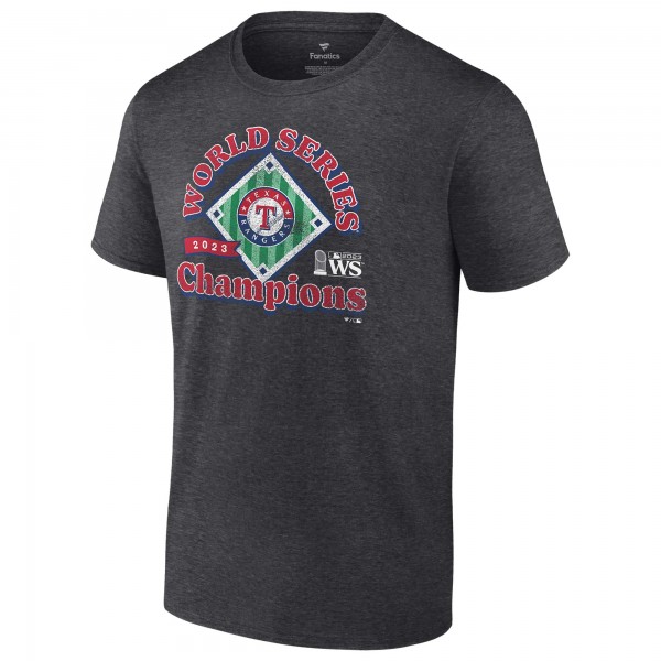 Футболка Texas Rangers 2023 World Series Champions Franchise Guys - Heather Charcoal