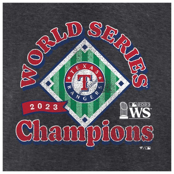 Футболка Texas Rangers 2023 World Series Champions Franchise Guys - Heather Charcoal