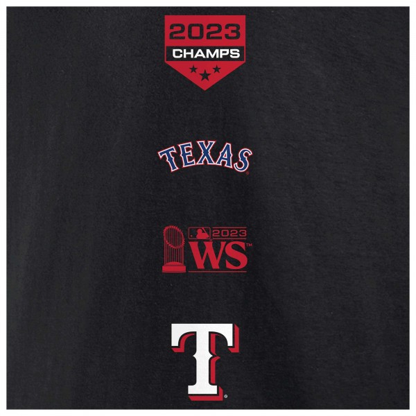 Толстовка Texas Rangers 2023 World Series Champions - Black