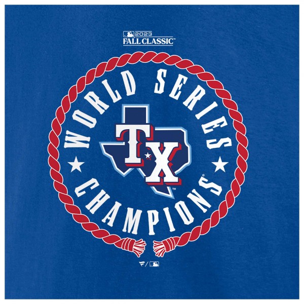Футболка Texas Rangers 2023 World Series Champions Stealing Home - Royal