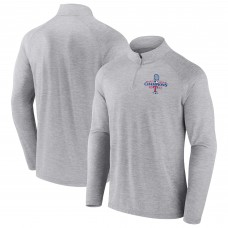 Кофта на короткой молнии Texas Rangers 2023 World Series Champions Curveball Mock Neck - Gray