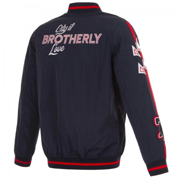 Бомбер Philadelphia 76ers JH Design 2023/24 City Edition Nylon - White