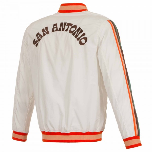 Бомбер на молнии San Antonio Spurs JH Design 2023/24 City Edition Nylon - White