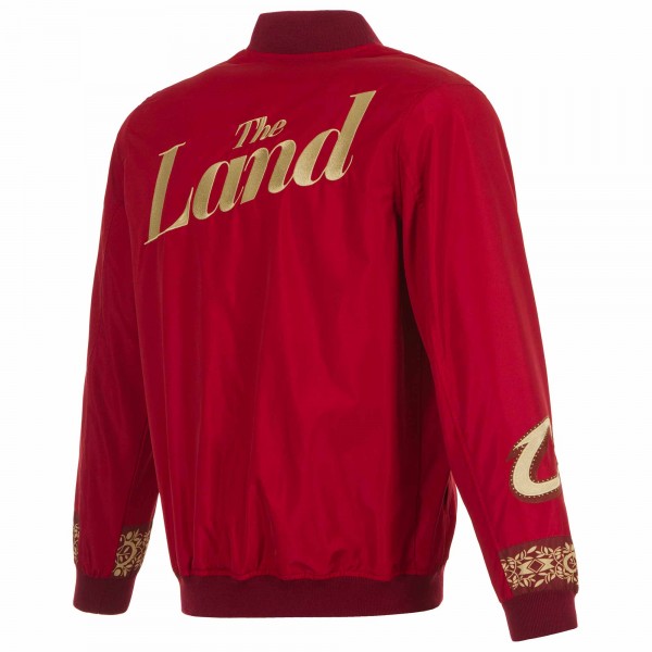 Бомбер Cleveland Cavaliers JH Design 2023/24 City Edition Nylon - Wine