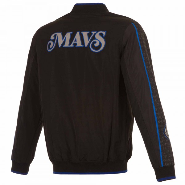 Куртка Dallas Mavericks JH Design 2023/24 City Edition Nylon Full-Zip Bomber - Black