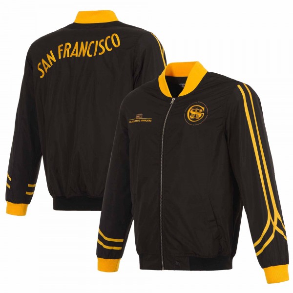 Бомбер Golden State Warriors JH Design 2023/24 City Edition - Black