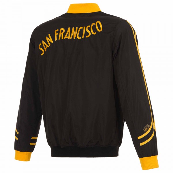 Бомбер Golden State Warriors JH Design 2023/24 City Edition - Black