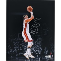 Mike Miller Miami Heat Autographed Fanatics Authentic 16 x 20 2012 NBA Finals Game 5 Shot Vs. Oklahoma City Thunder Spotlight Photograph with Game 5, 7-3 PT Inscription