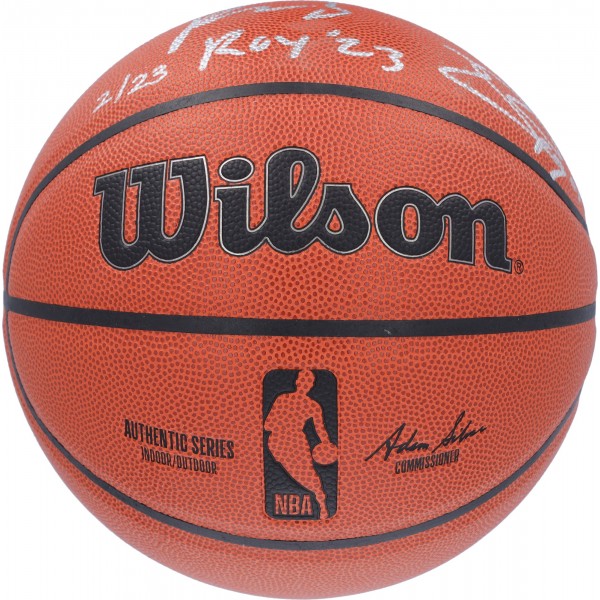 Shaquille ONeal, Paolo Banchero and Mike Miller Orlando Magic Multi-Signed Fanatics Authentic Wilson Authentic Series Indoor/Outdoor Basketball with ROY 01 and ROY 23 Inscriptions - Limited Edition of 23