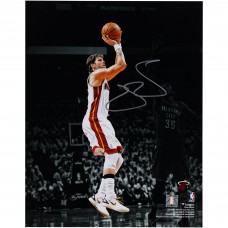 Mike Miller Miami Heat Autographed Fanatics Authentic 11 x 14 2012 NBA Finals Game 5 Shot Vs. Oklahoma City Thunder Spotlight Photograph