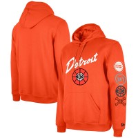 Толстовка Detroit Pistons New Era 2023/24 City Edition - Orange