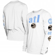 Футболка с длинным рукавом Atlanta Hawks New Era 2023/24 City Edition - White